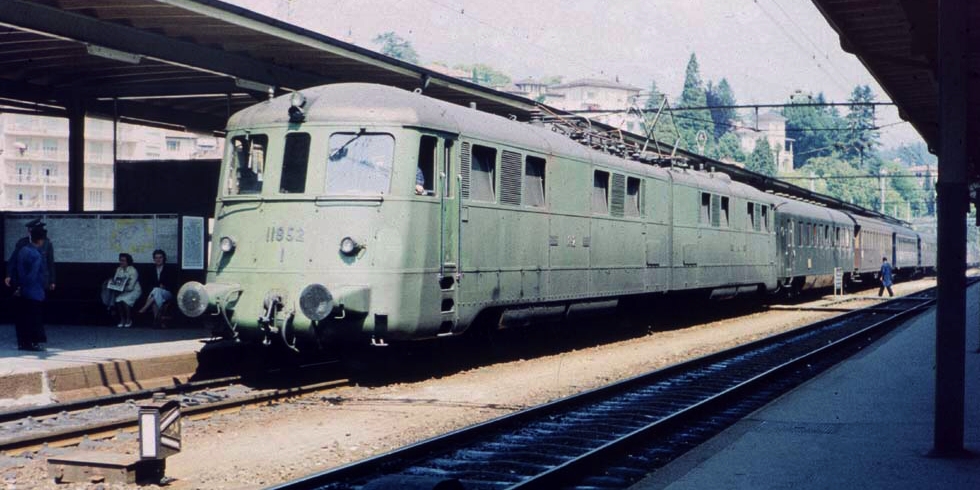 Ankunft des Ex 54 in Lugano